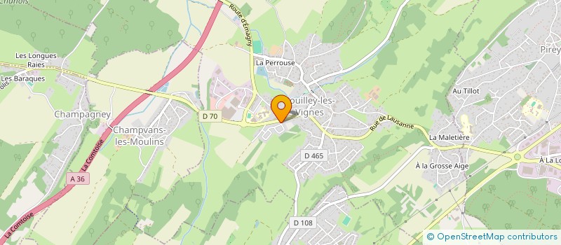 localisation de l'entreprise OA SYSTEMES  POUILLEY-LES-VIGNES