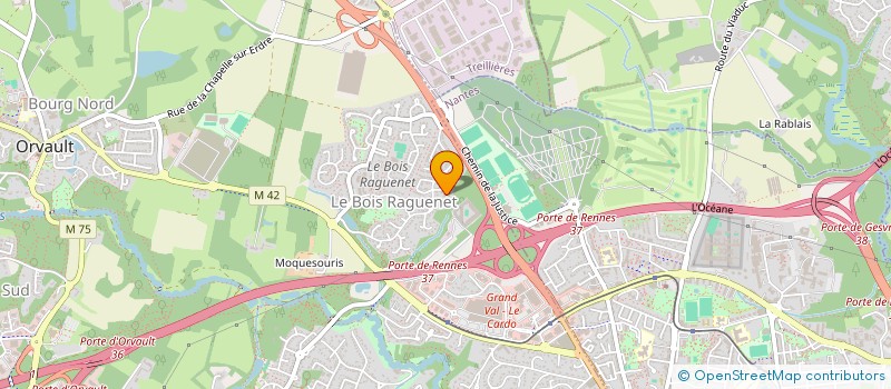 localisation de l'entreprise OAB SA à ORVAULT