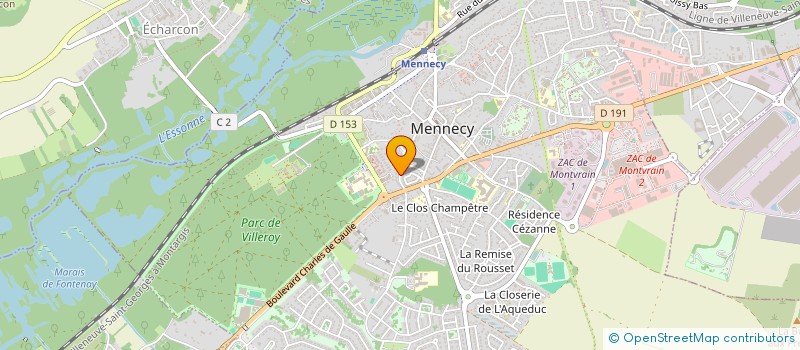 localisation de l'entreprise OAC à MENNECY