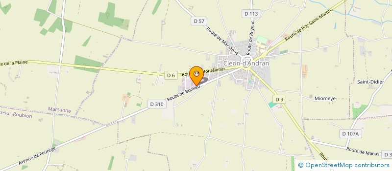 localisation de l'entreprise OACA  CLEON-D'ANDRAN