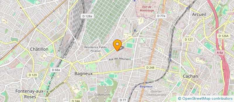localisation de l'entreprise OAF IT CONSULTING  BAGNEUX