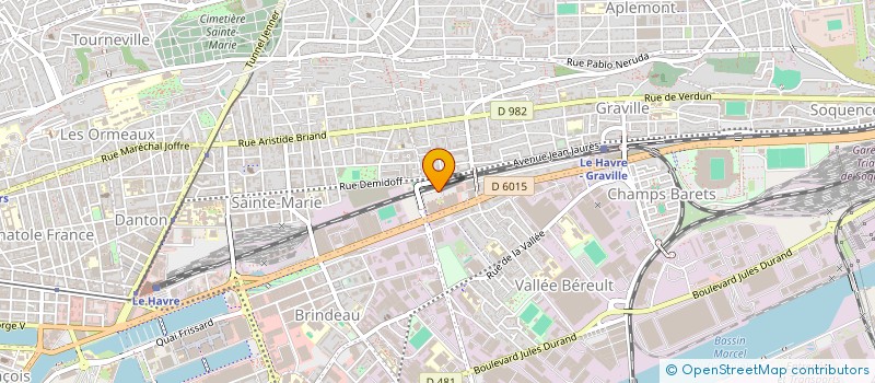 localisation de l'entreprise OAFIT76  LE HAVRE