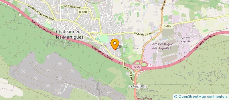 localisation de l'entreprise OAJ INVESTISSEMENT à CHATEAUNEUF-LES-MARTIGUES