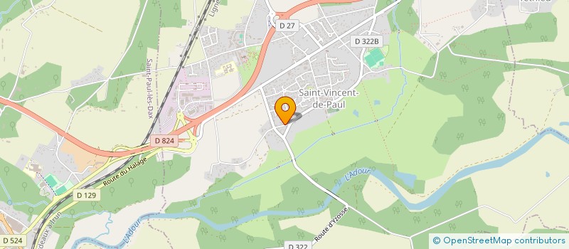 localisation de l'entreprise OAK  SAINT-VINCENT-DE-PAUL