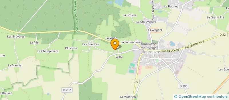 localisation de l'entreprise OAK ADVISORY à TOUROUVRE AU PERCHE