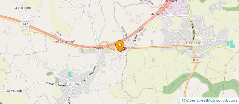 localisation de l'entreprise OAK CONSTRUCTION  PLERNEUF