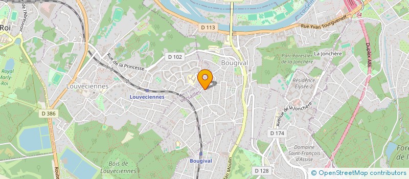 localisation de l'entreprise OAK ET FILS  BOUGIVAL