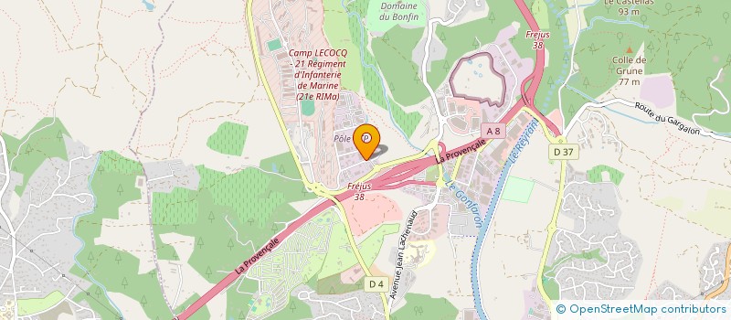 localisation de l'entreprise OAK PARK SCCV à FREJUS