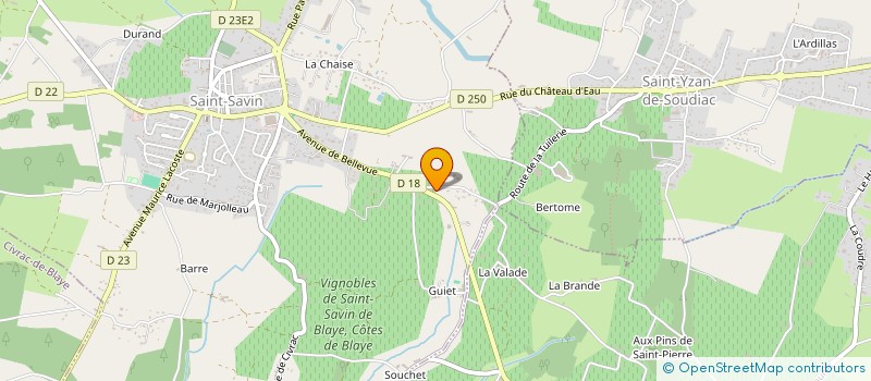 localisation de l'entreprise OAK & PINE REALTY à SAINT-SAVIN