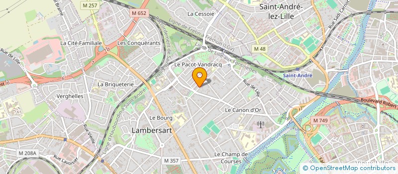 localisation de l'entreprise OAKFIN  LAMBERSART
