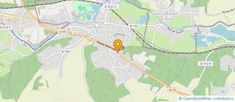 localisation de l'entreprise OAKM GESTION à SAINT-REMY-SUR-AVRE