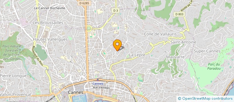 localisation de l'entreprise OAKS CTIM  CANNES