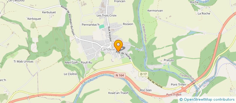 localisation de l'entreprise OALED LANDELO  LANDELEAU