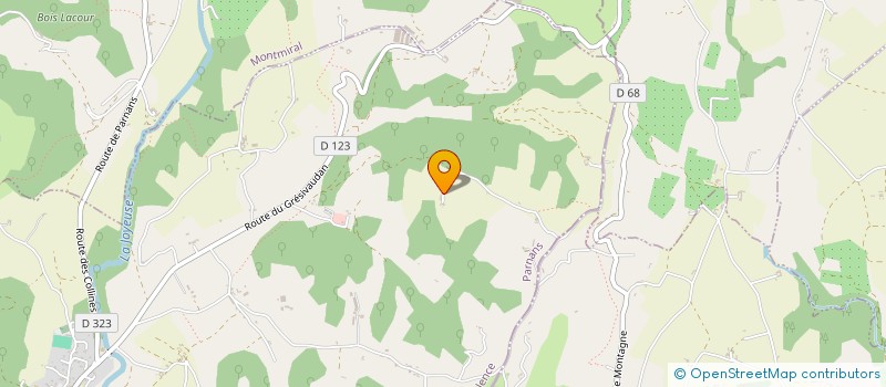 localisation de l'entreprise OAM 44  PARNANS