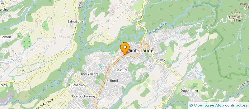 localisation de l'entreprise OAMING à SAINT-CLAUDE