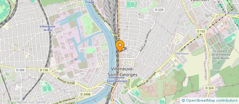 localisation de l'entreprise OANAST MENUISERIE  VILLENEUVE-SAINT-GEORGES