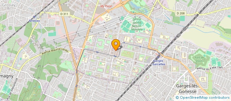 localisation de l'entreprise OAO NET  SARCELLES