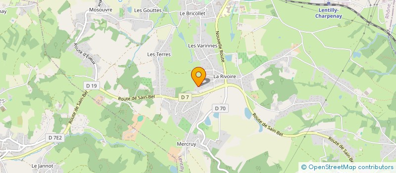 localisation de l'entreprise OASIES  LENTILLY