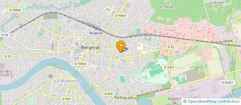 localisation de l'entreprise OASIS à BERGERAC