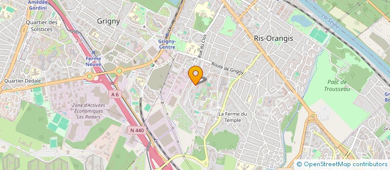 localisation de l'entreprise OASIS à RIS-ORANGIS