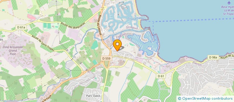 localisation de l'entreprise OASIS BEACH  COGOLIN