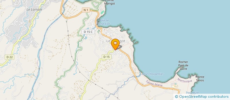 localisation de l'entreprise OASIS BLEU  LE MARIGOT