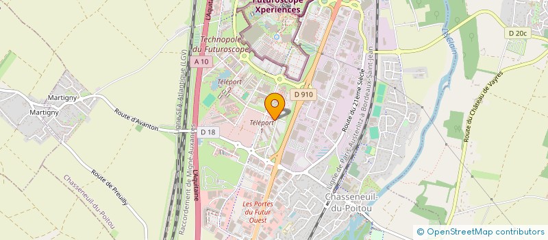 localisation de l'entreprise OASIS DES SENS  CHASSENEUIL-DU-POITOU