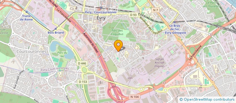 localisation de l'entreprise OASIS DU DESERT SPORT  EVRY-COURCOURONNES