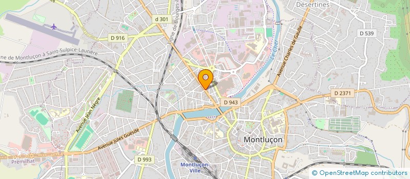 localisation de l'entreprise OASIS FOOD  MONTLUCON