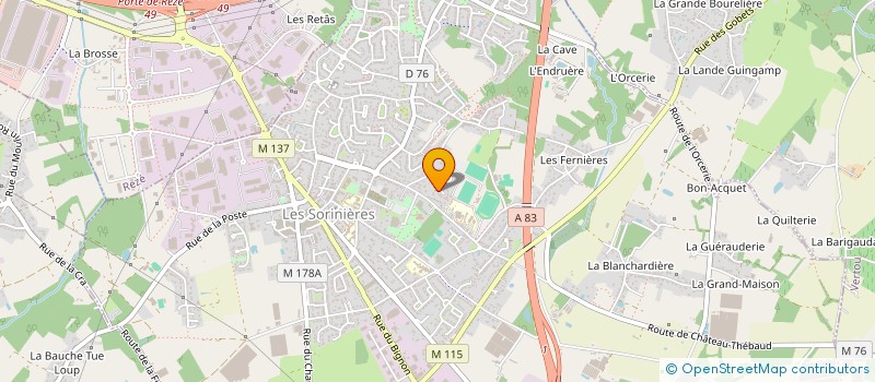 localisation de l'entreprise OASIS INVESTISSEMENT  LES SORINIERES