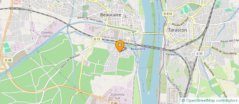 localisation de l'entreprise OASIS LOCATION  BEAUCAIRE