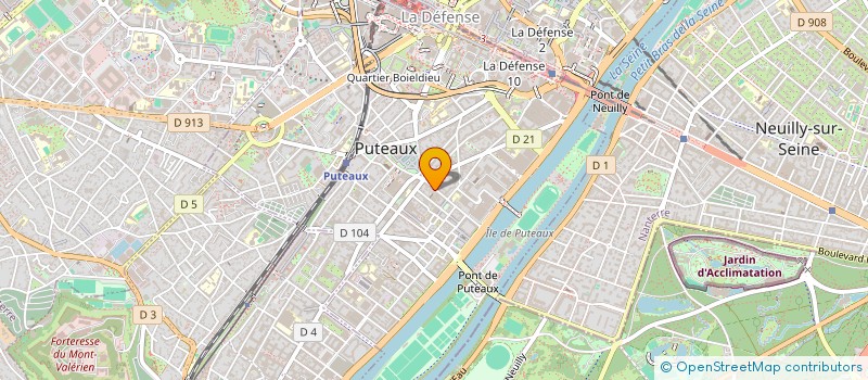 localisation de l'entreprise OASIS TOURS à PUTEAUX