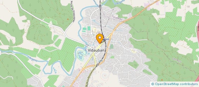 localisation de l'entreprise OASYLOC  VIDAUBAN