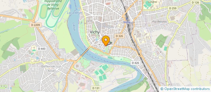 localisation de l'entreprise OASYS SA à VICHY