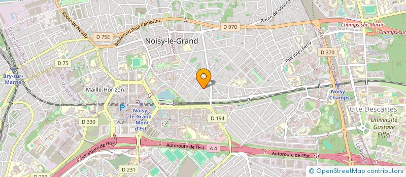 localisation de l'entreprise OAVY à NOISY-LE-GRAND