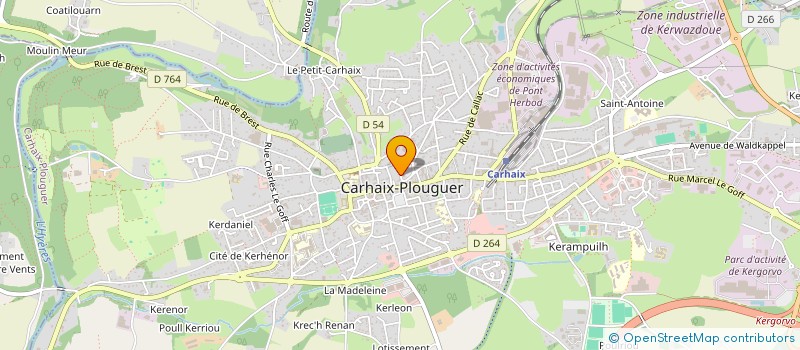 localisation de l'entreprise OAZIZ ELEKTREK KARAEZ à CARHAIX-PLOUGUER