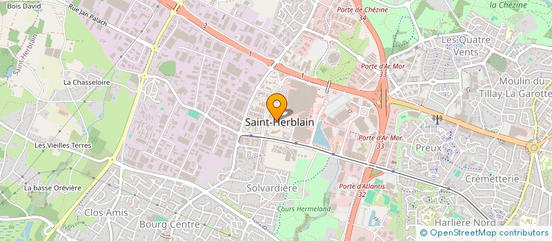 localisation de l'entreprise OAZYS à SAINT-HERBLAIN