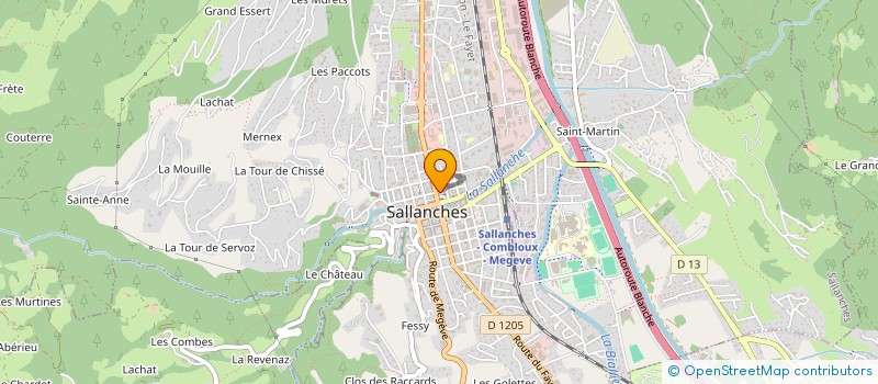 localisation de l'entreprise OB 1 à SALLANCHES