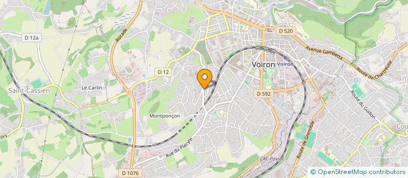 localisation de l'entreprise OB ARCHITECTE  VOIRON