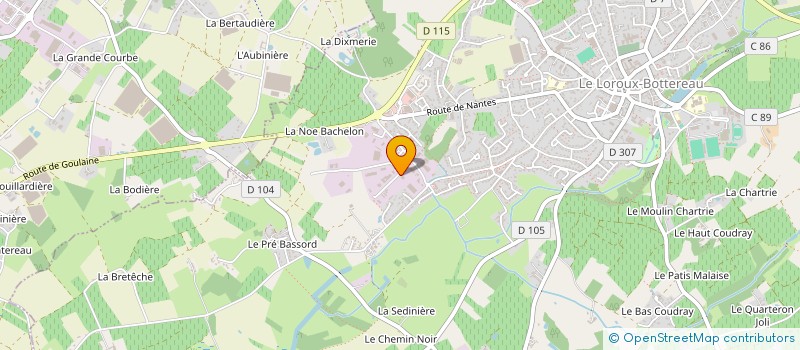 localisation de l'entreprise OB AVENIR  LE LOROUX-BOTTEREAU