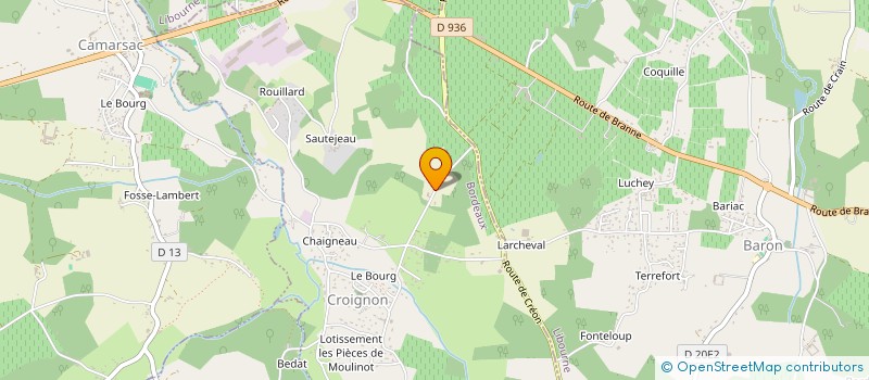 localisation de l'entreprise OB BAT  CROIGNON