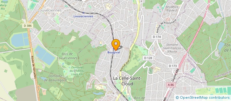 localisation de l'entreprise OB BOULANGERIE  LA CELLE-SAINT-CLOUD