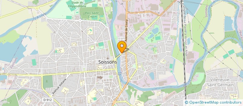 localisation de l'entreprise OB CONSEIL à SOISSONS