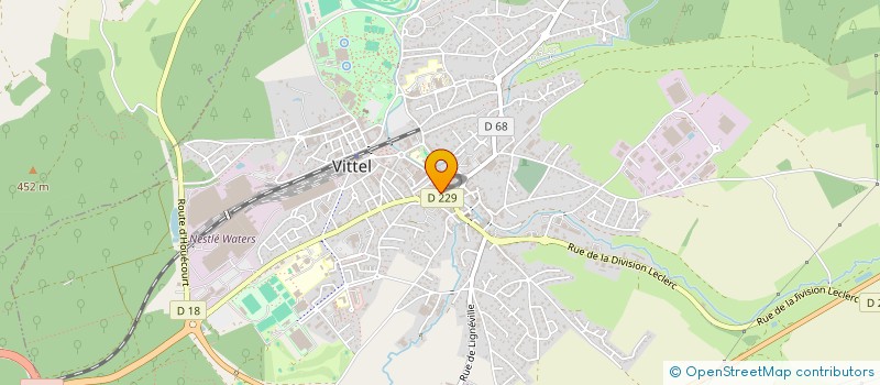 localisation de l'entreprise OB DISTRIBUTION  VITTEL