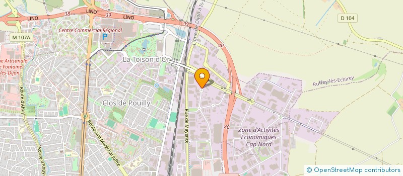 localisation de l'entreprise OB ENER COMTOISE à DIJON