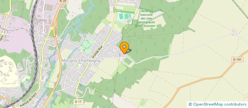 localisation de l'entreprise OB HOLDING à MORIGNY-CHAMPIGNY