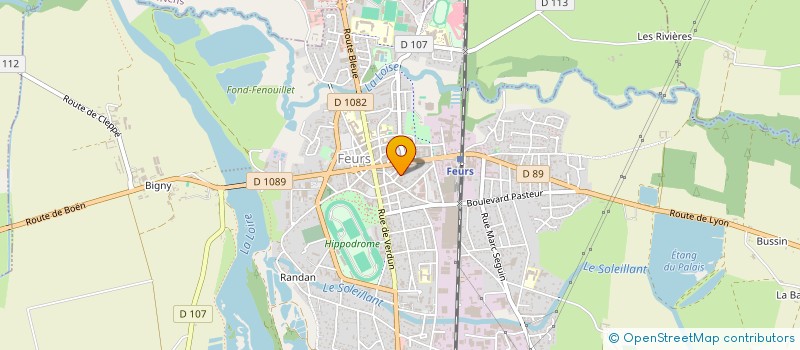 localisation de l'entreprise OB'I INFORMATIQUE  FEURS