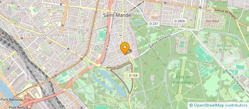 localisation de l'entreprise OB-IMMO à SAINT-MANDE