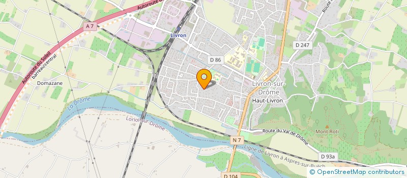 localisation de l'entreprise OB IMMOBILIER  LIVRON-SUR-DROME