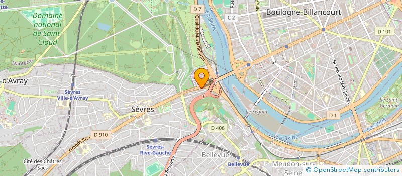 localisation de l'entreprise OB MARKET à SEVRES